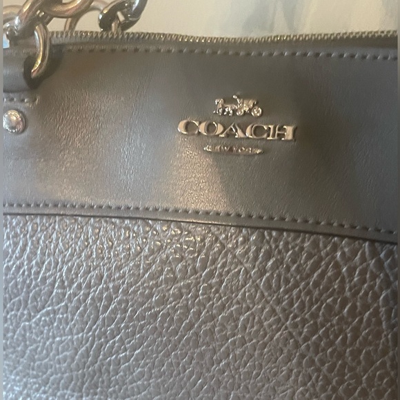 Coach Brooke Carryall Gray Suede Trim  Satchel/ Crossbody - GUC - Picture 12 of 14